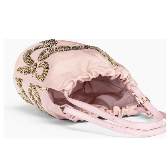 MCM Pink Crossbody Bag with Gold Details NWT - Picture 11 of 14